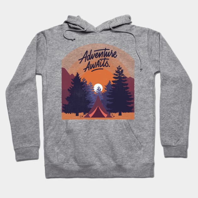 Adventure Awaits Hoodie by POD Anytime